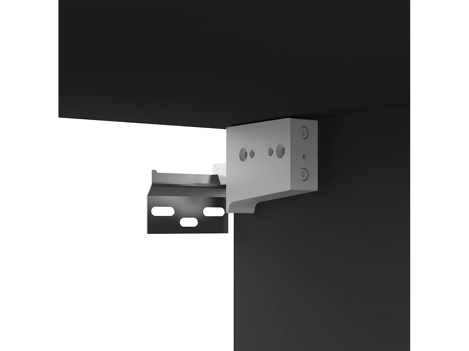Mitchel  Meuble TV Gris 80 x 30 x 30 cm Bois d'ingénierie