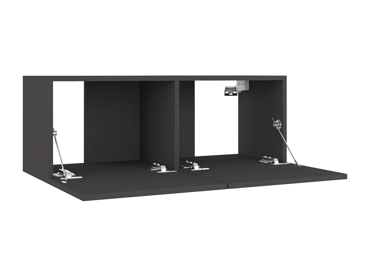 Mitchel  Meuble TV Gris 80 x 30 x 30 cm Bois d'ingénierie