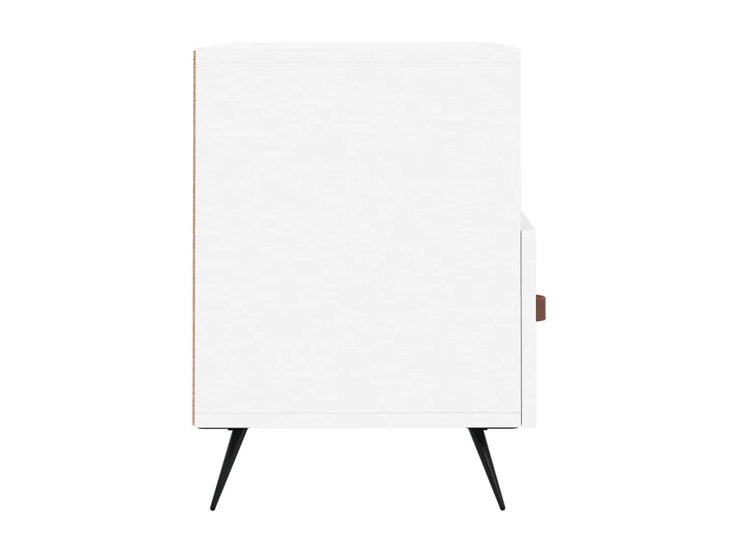 Lee  Meuble TV Blanc 80x36x50 cm Bois d'ingénierie