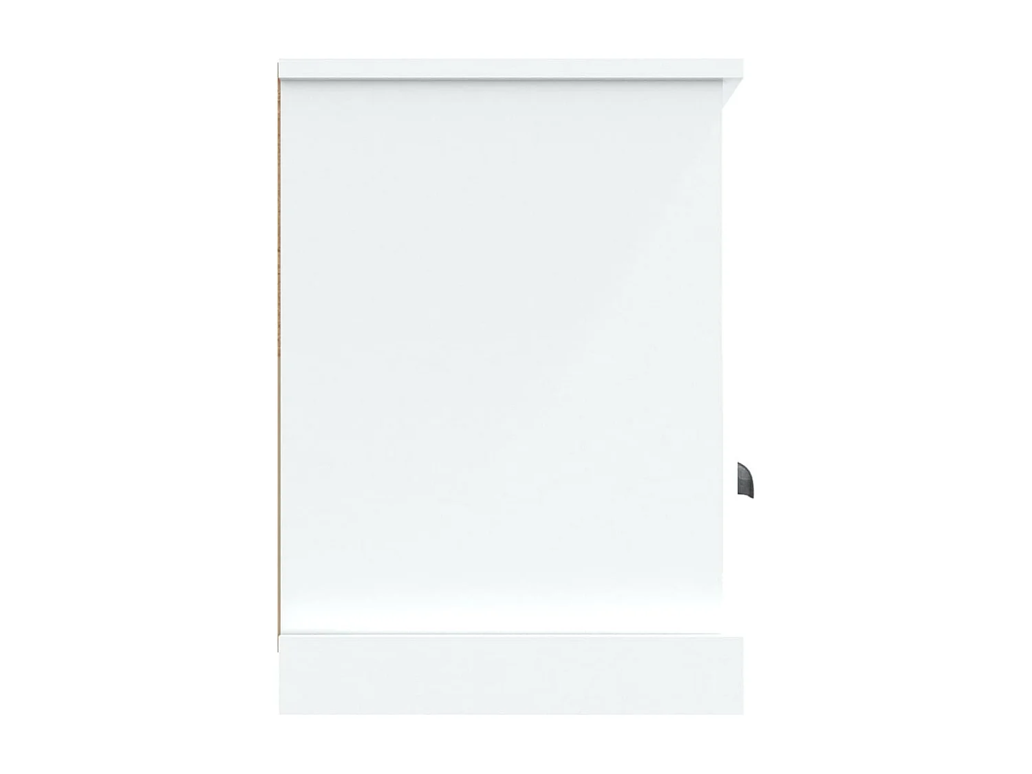 Galynra  Meuble TV blanc 100x35x50 cm bois d'ingénierie