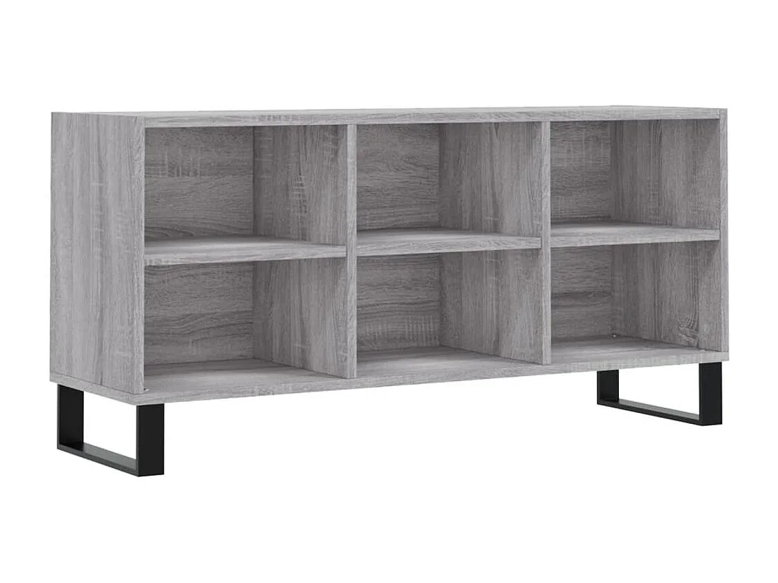 Adolfo  Mueble de TV madera de ingeniería gris Sonoma 103,5x30x50 cm