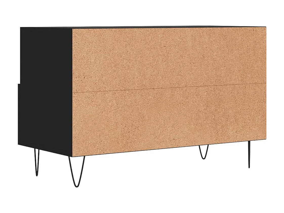 Rødovre  Meuble TV Noir 80x36x50 cm Bois d'ingénierie