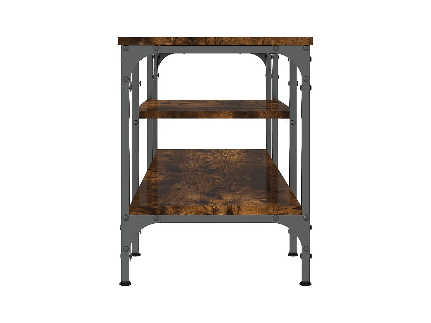 Numa  Mueble TV madera ingeniería y erro roble ahumado 121x35x45 cm