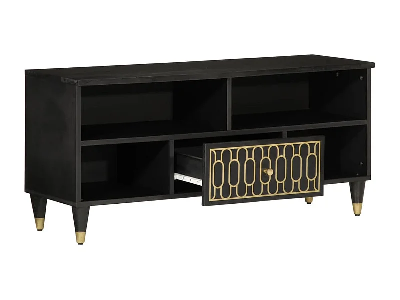 Garden Furniture -  Meuble TV 100x33x46 cm bois massif de manguier