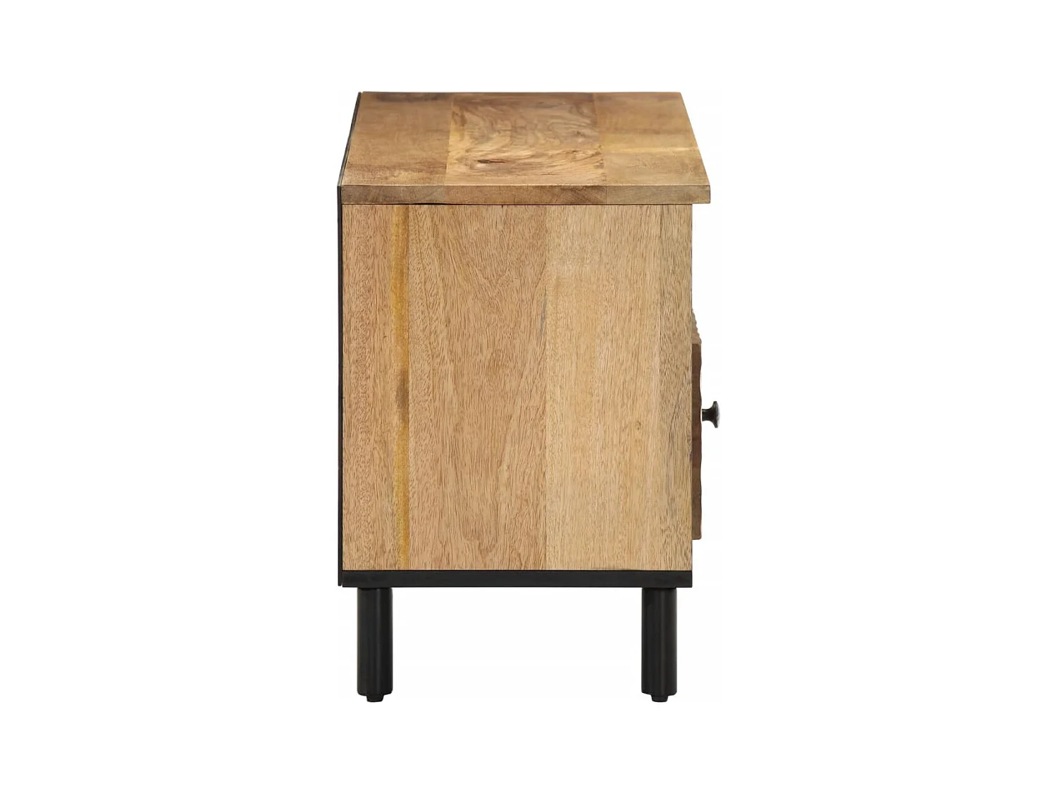 Telira  Meuble TV 100x33x46 cm bois massif de manguier