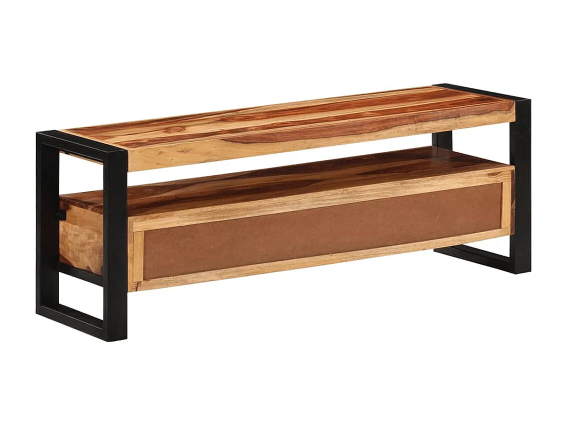 Gudrunn  Mueble para TV madera maciza de acacia 120x35x45 cm