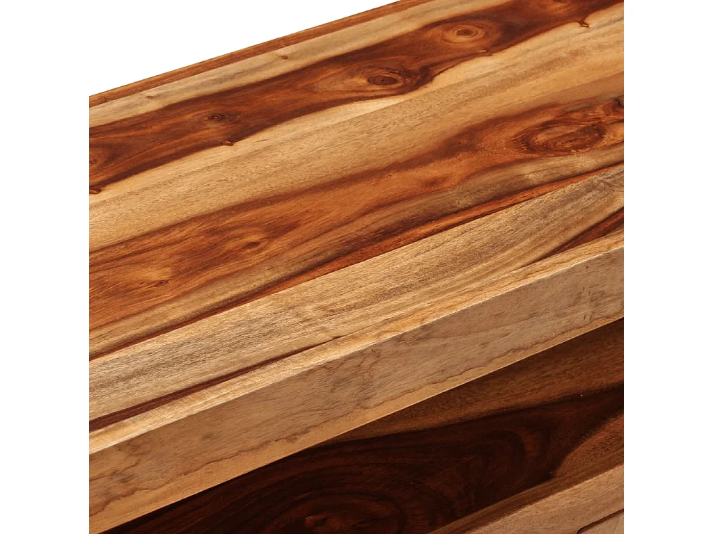 Gudrunn  Mueble para TV madera maciza de acacia 120x35x45 cm