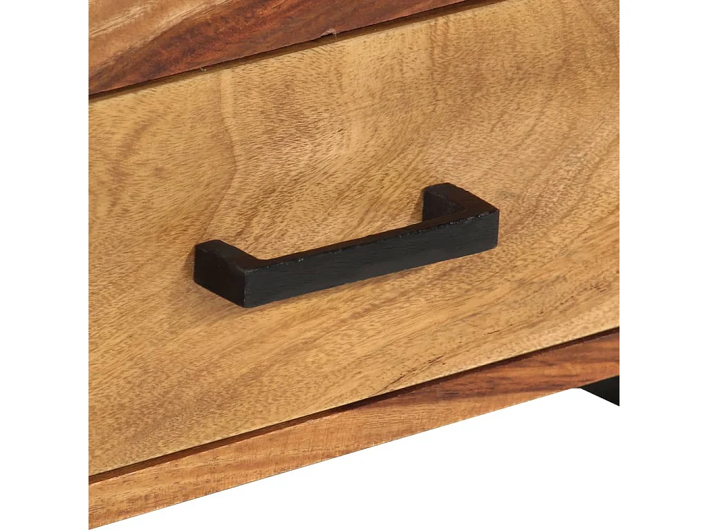 Gudrunn  Mueble para TV madera maciza de acacia 120x35x45 cm