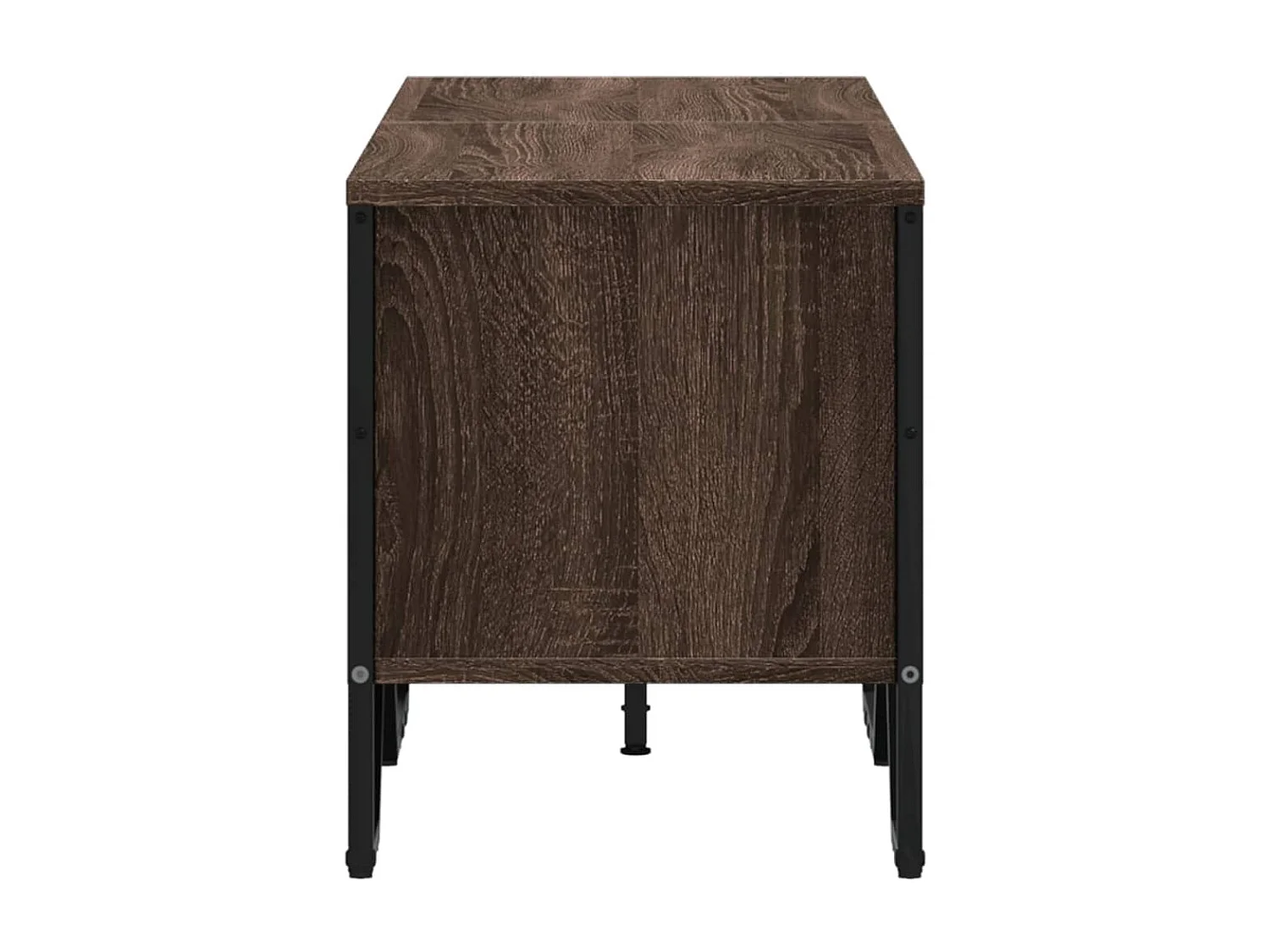 Zylar  Meuble TV chêne marron 122x34x41 cm bois d'ingénierie