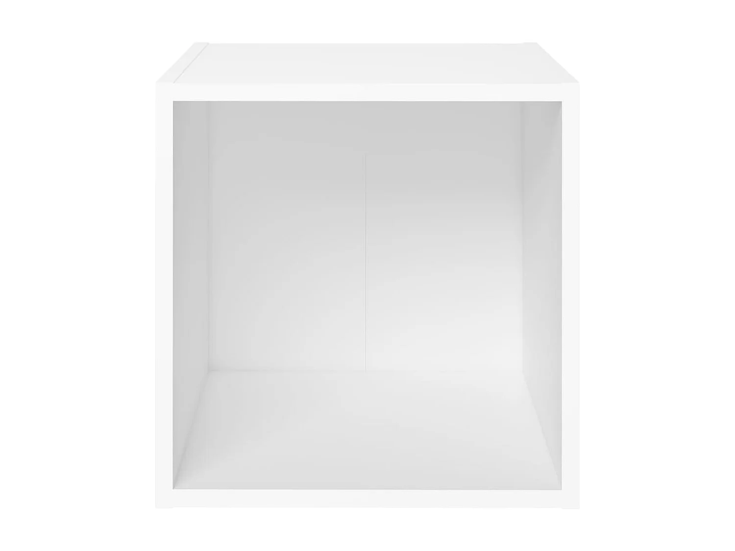 Cape Canaveral  Meubles TV 2 pcs Blanc 37x35x37 cm Bois d’ingénierie