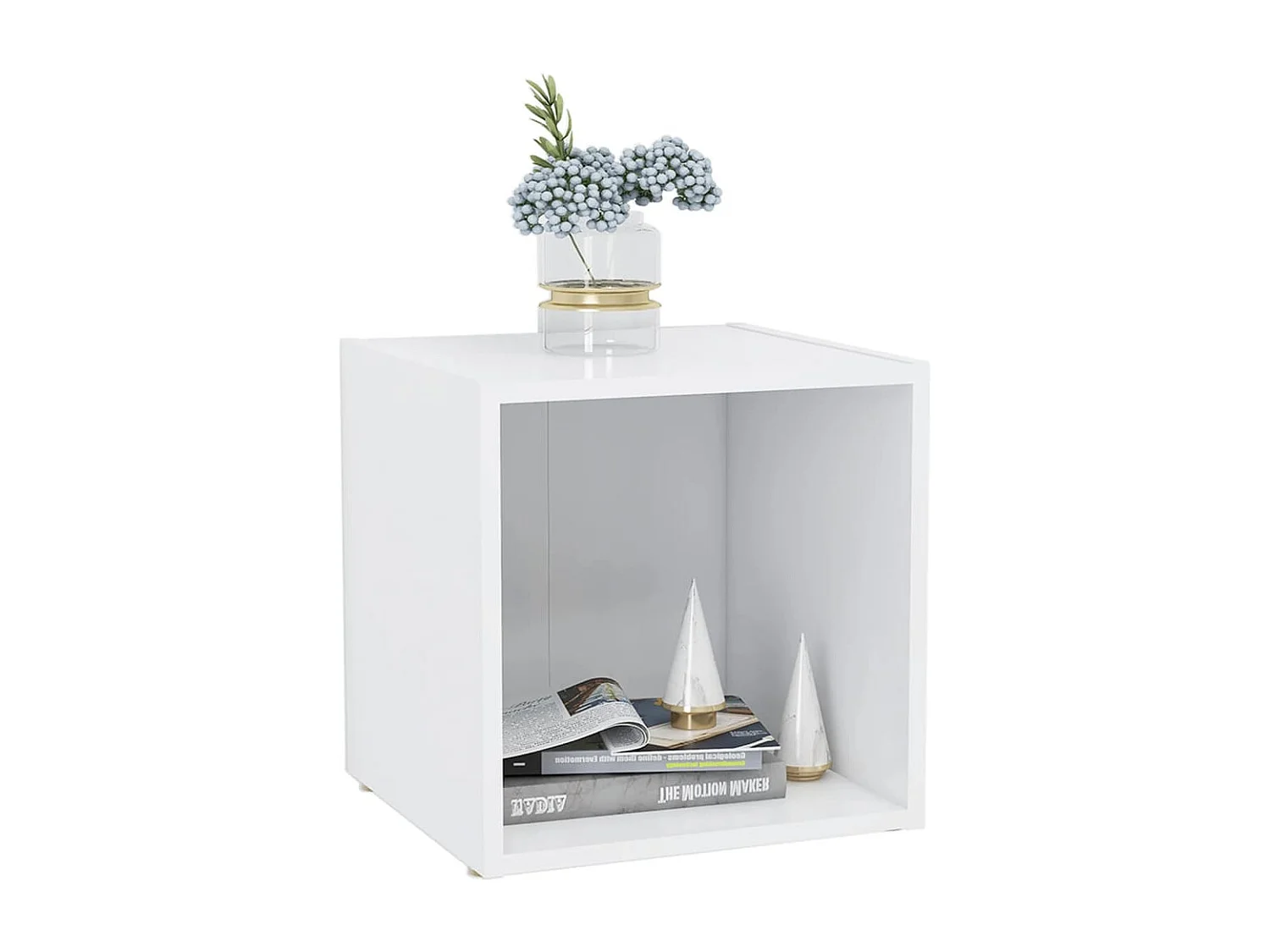 Cape Canaveral  Meubles TV 2 pcs Blanc 37x35x37 cm Bois d’ingénierie