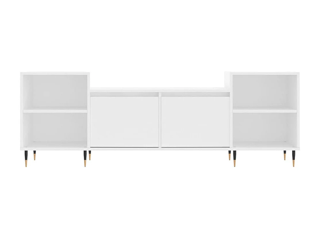 Malik Blake  Tv-meubel 160x35x55 cm bewerkt hout wit