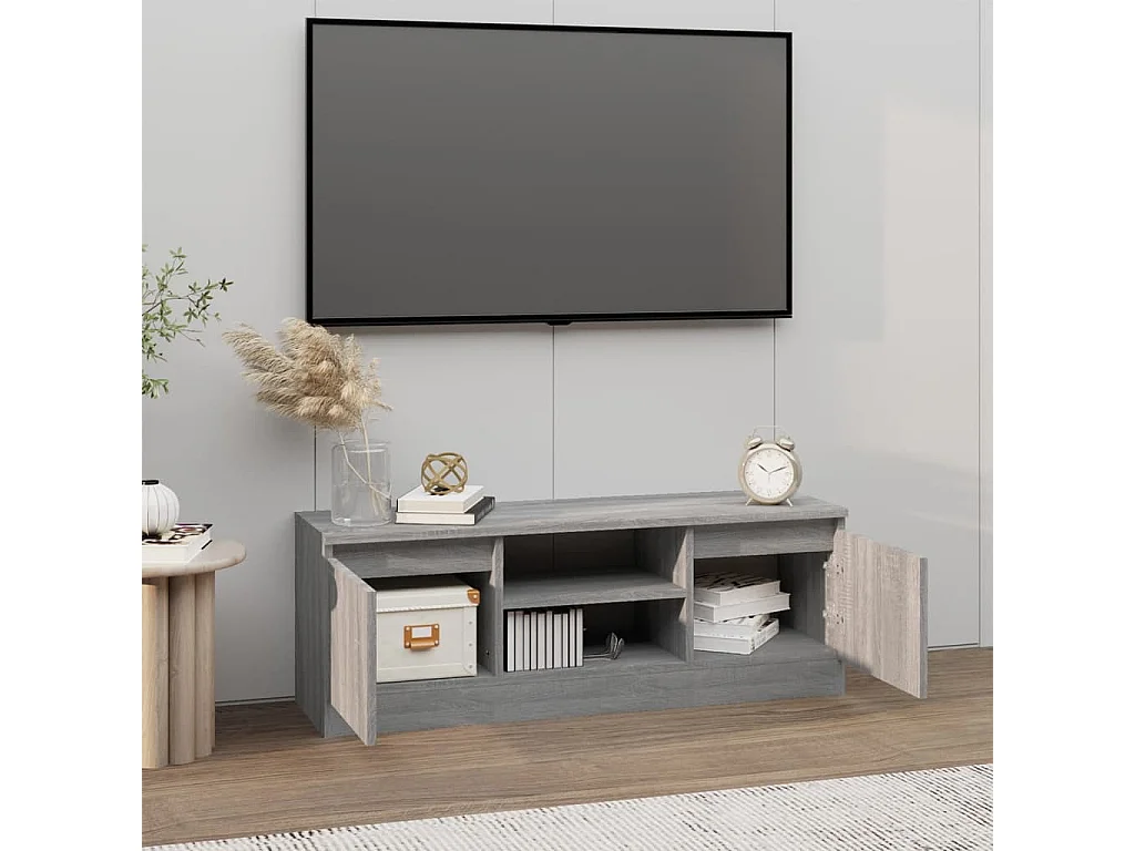 Eugene  Meuble TV avec porte Sonoma gris 102x30x36 cm