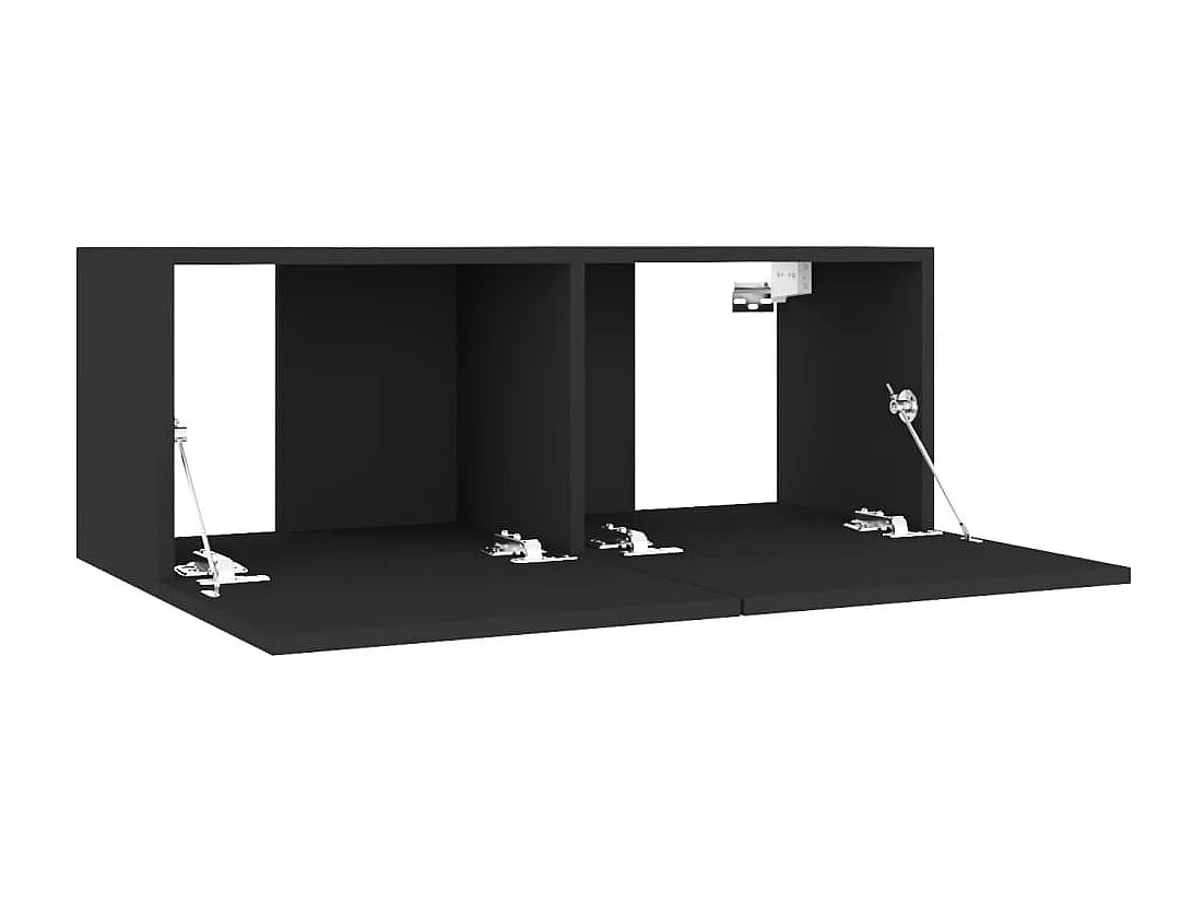 Mitchel  Tv-meubel 80x30x30 cm bewerkt hout zwart