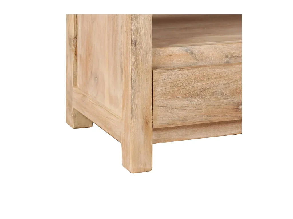 Poul-Erik  Meuble TV Bois d'acacia massif 90 x 30 x 55 cm Marron clair