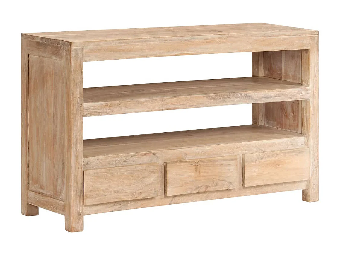 Poul-Erik  Meuble TV Bois d'acacia massif 90 x 30 x 55 cm Marron clair