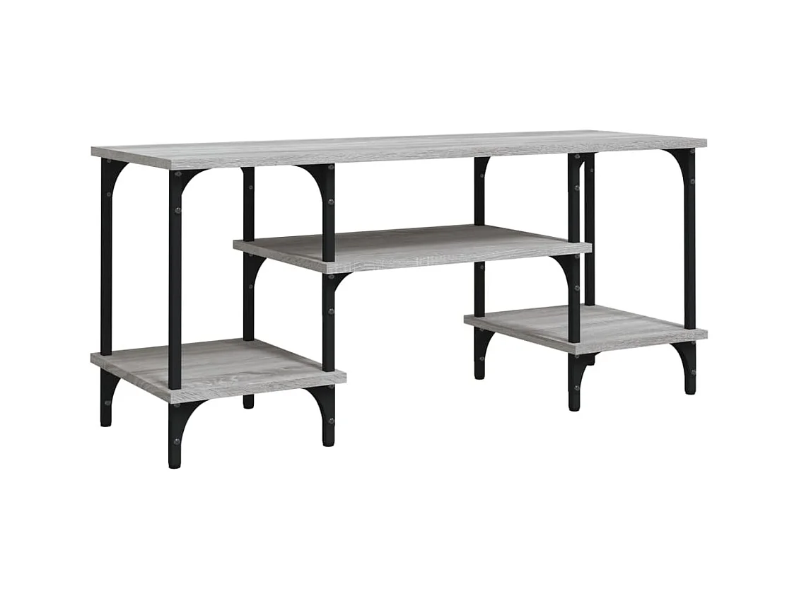 Tynir  Meuble TV sonoma gris 102x35x45,5 cm bois d'ingénierie