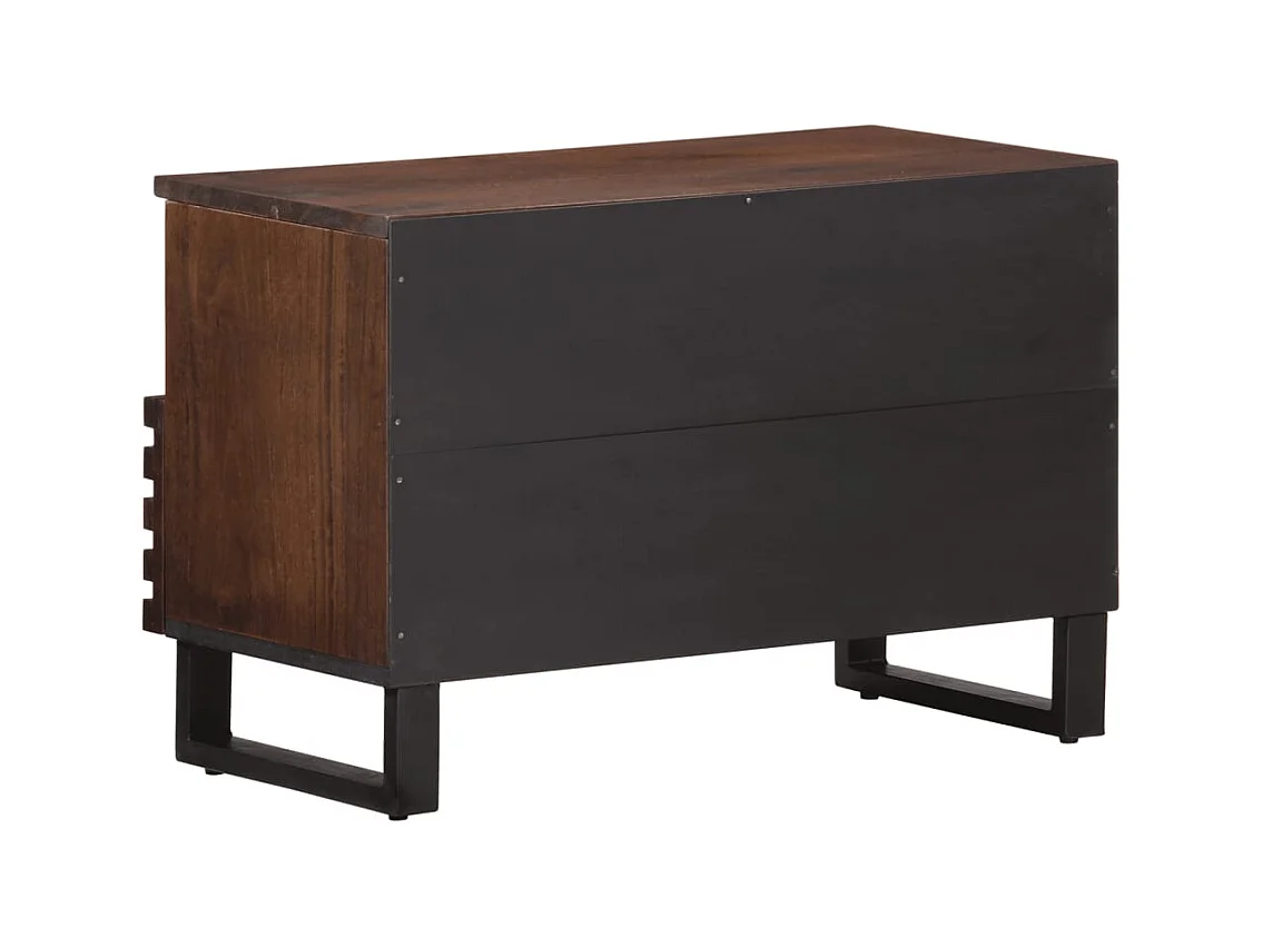 Jean-Paul-Marc  Meuble TV marron 70x34x46 cm bois massif de manguier