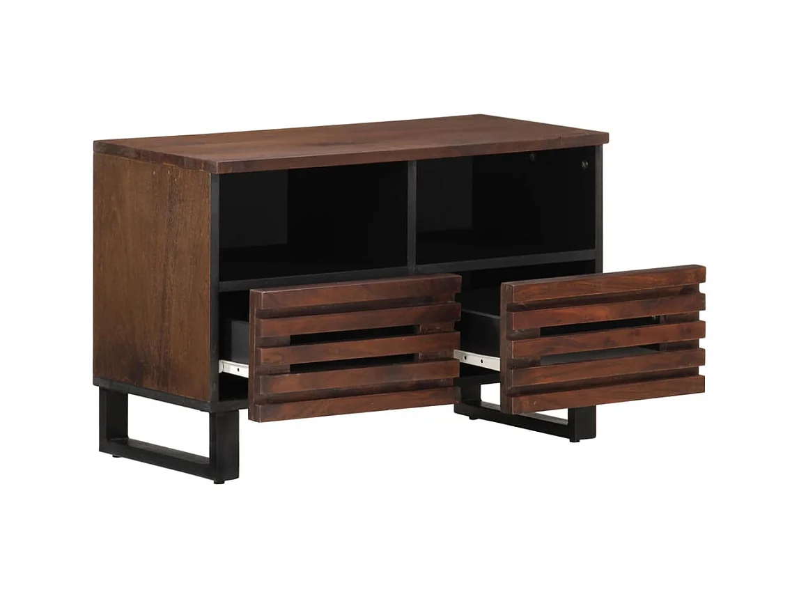 Jean-Paul-Marc  Meuble TV marron 70x34x46 cm bois massif de manguier