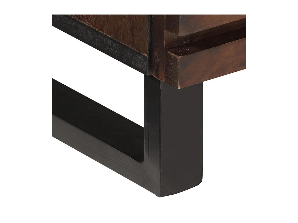 Jean-Paul-Marc  Meuble TV marron 70x34x46 cm bois massif de manguier