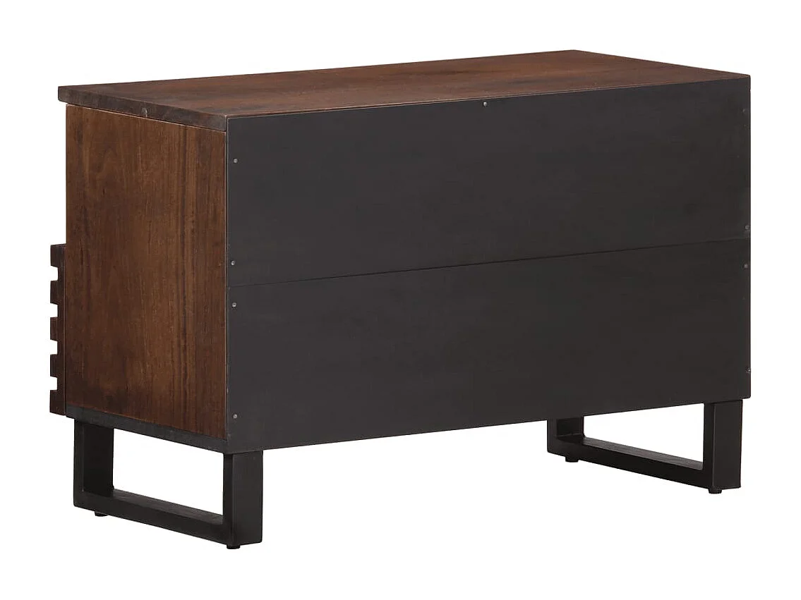 Jean-Paul-Marc  Mueble de TV madera maciza mango marrón 70x34x46 cm