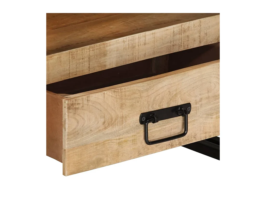 Garden Furniture -  Meuble TV 100x30x45 cm Bois de manguier massif