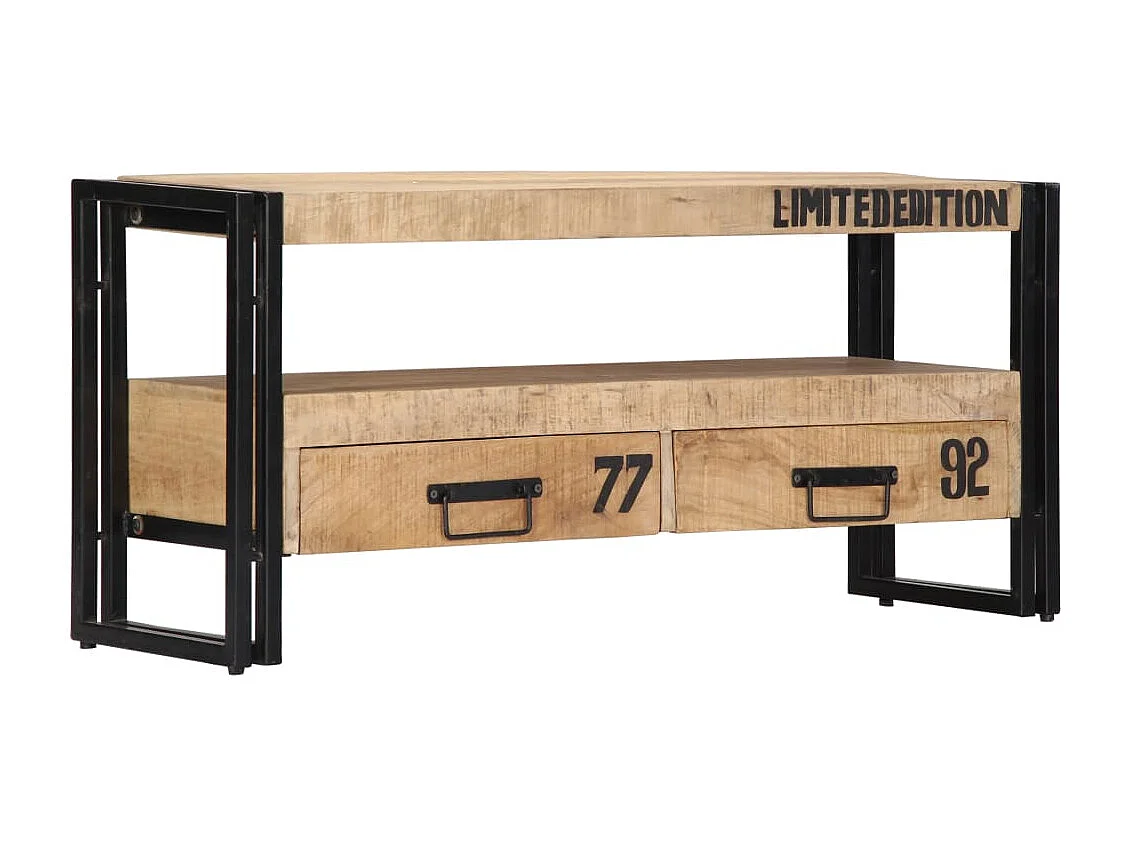 Garden Furniture -  Meuble TV 100x30x45 cm Bois de manguier massif