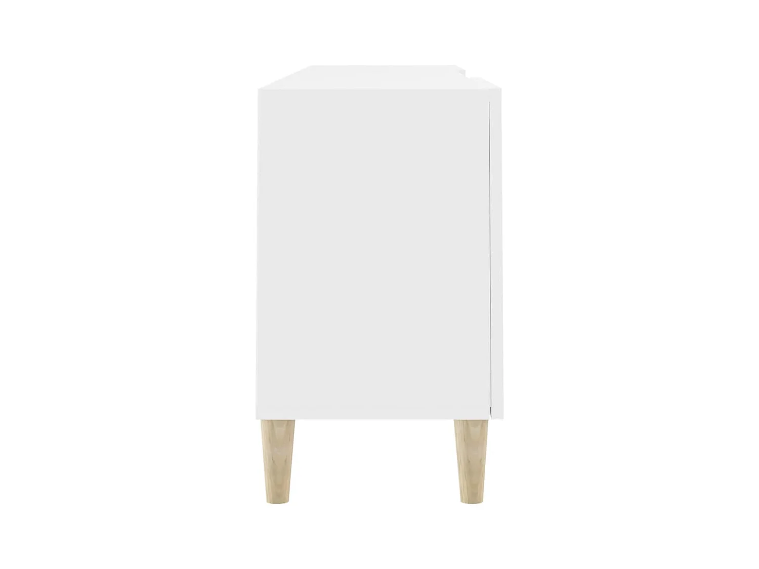 Padborg  Meuble TV Blanc 150x30x50 cm Bois d'ingénierie