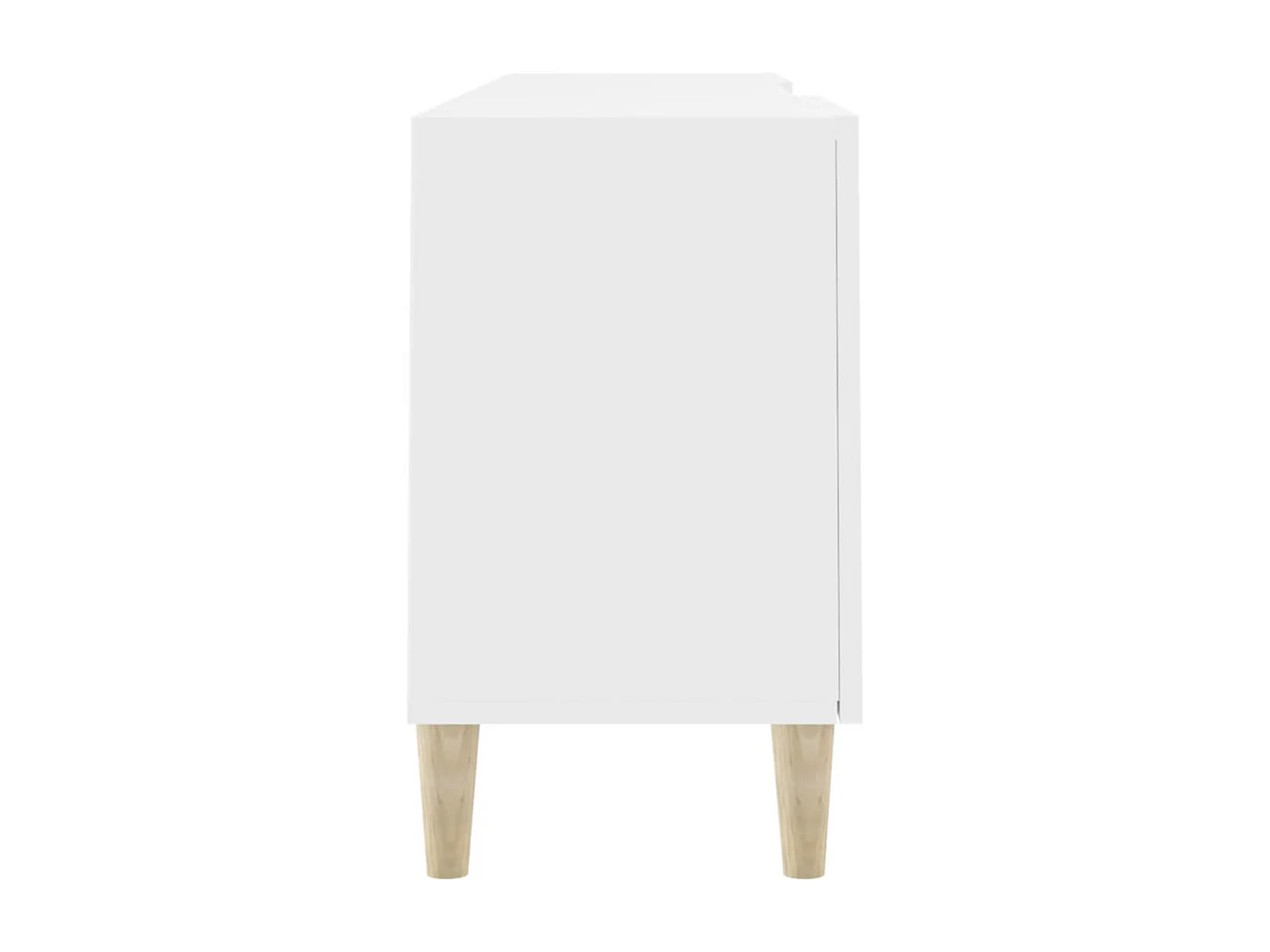 Padborg  Meuble TV Blanc 150x30x50 cm Bois d'ingénierie