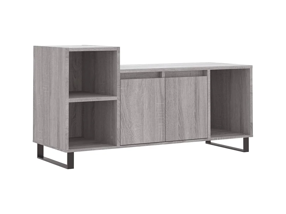 Pelkosenniemi  Meuble TV Sonoma gris 100x35x55 cm Bois d'ingénierie