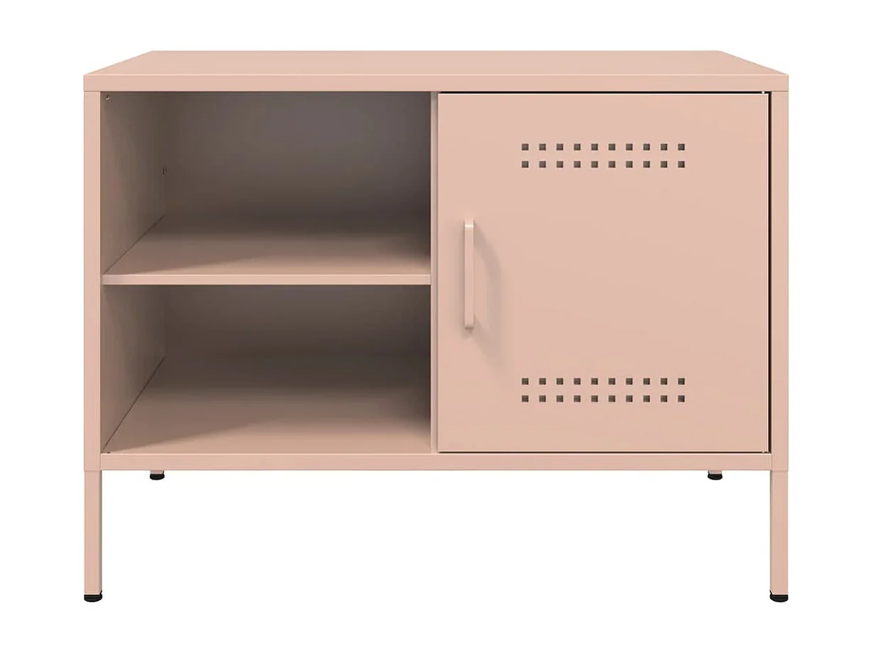 Neris  Meubles TV 2 pcs rose 68x39x50,5 cm acier