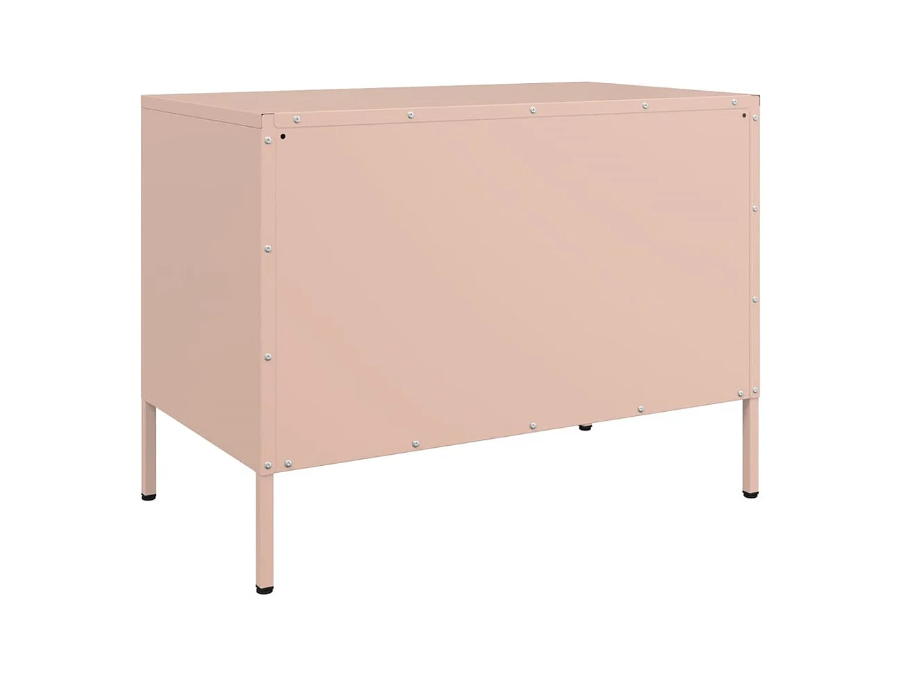 Neris  Meubles TV 2 pcs rose 68x39x50,5 cm acier