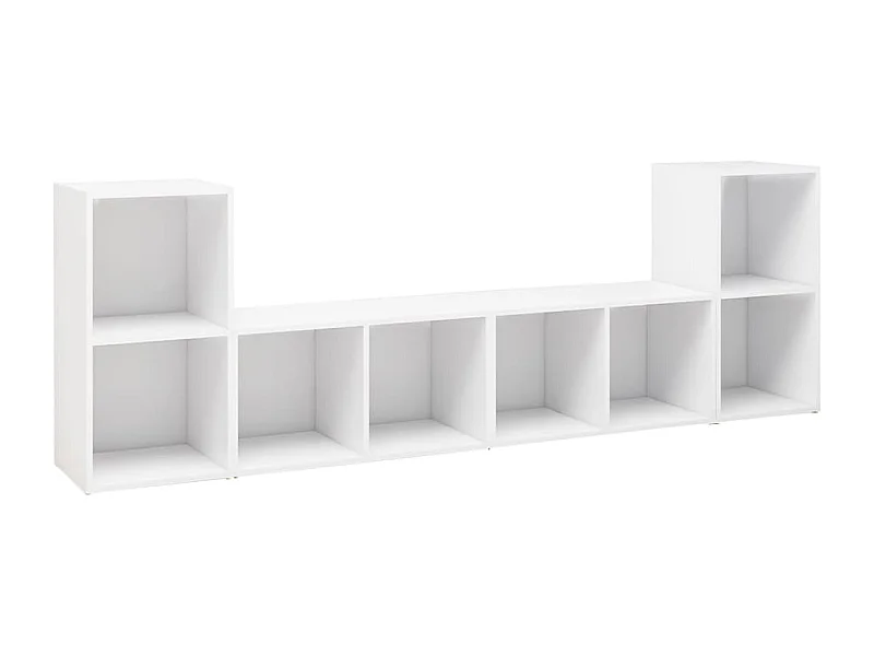 Blessington  Tv-meubelen 4 st 72x35x36,5 cm bewerkt hout wit