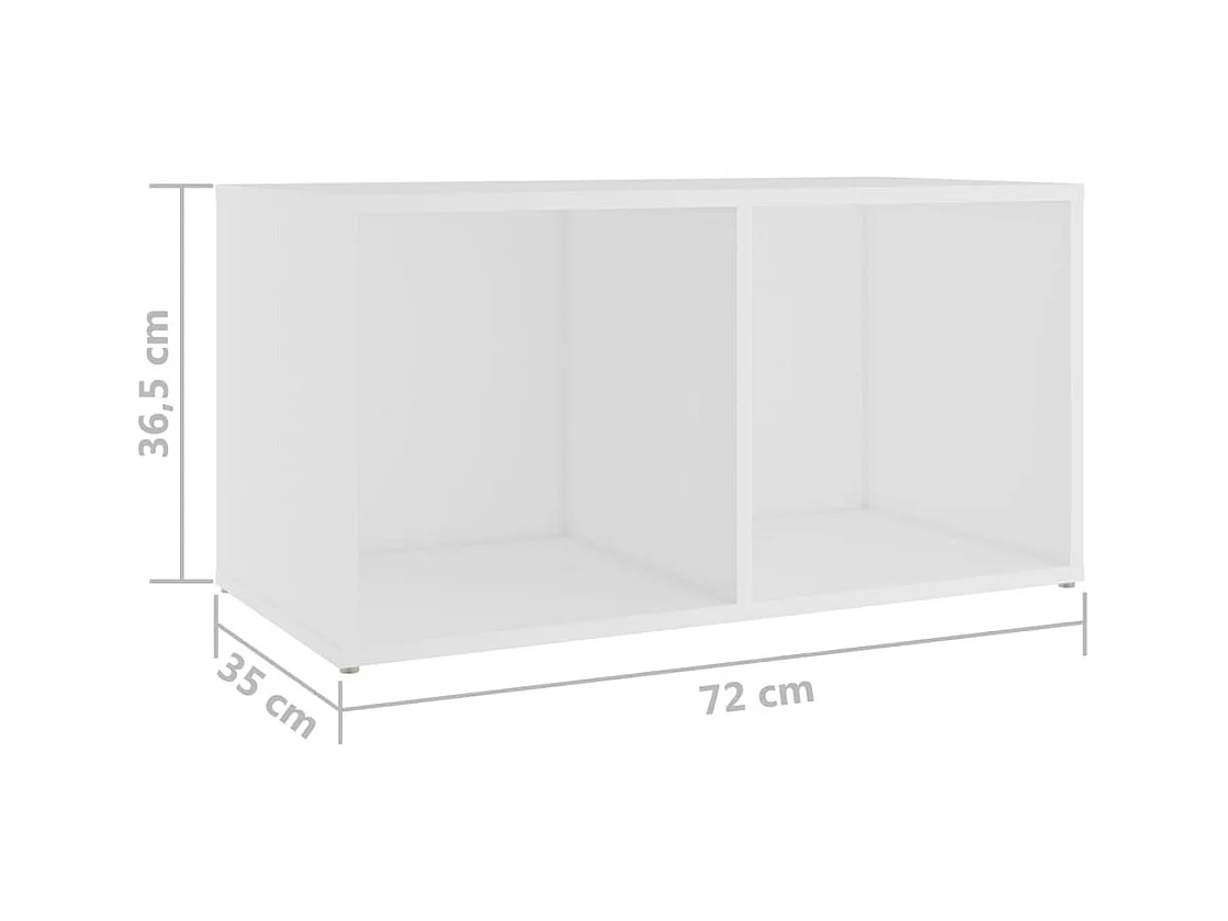 Blessington  Meubles TV 4 pcs Blanc 72x35x36,5 cm Bois d'ingénierie