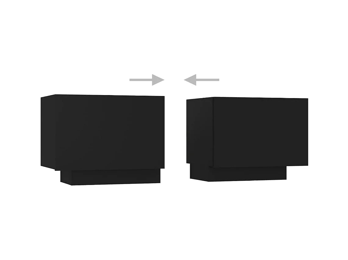 Pierre-Louis  Meuble TV avec lumières LED Noir 300x35x40 cm