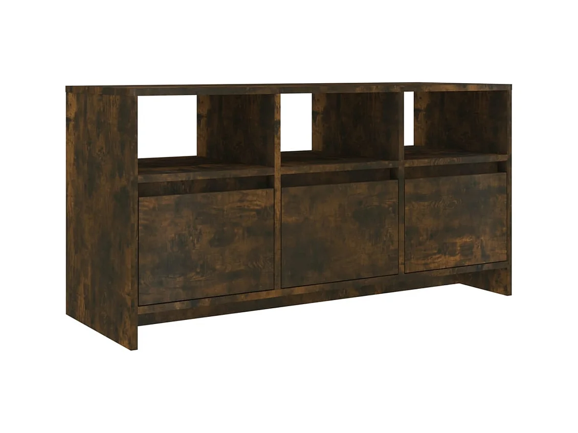 Skorva  Mueble de TV madera de ingeniería roble ahumado 102x37,5x52,5cm