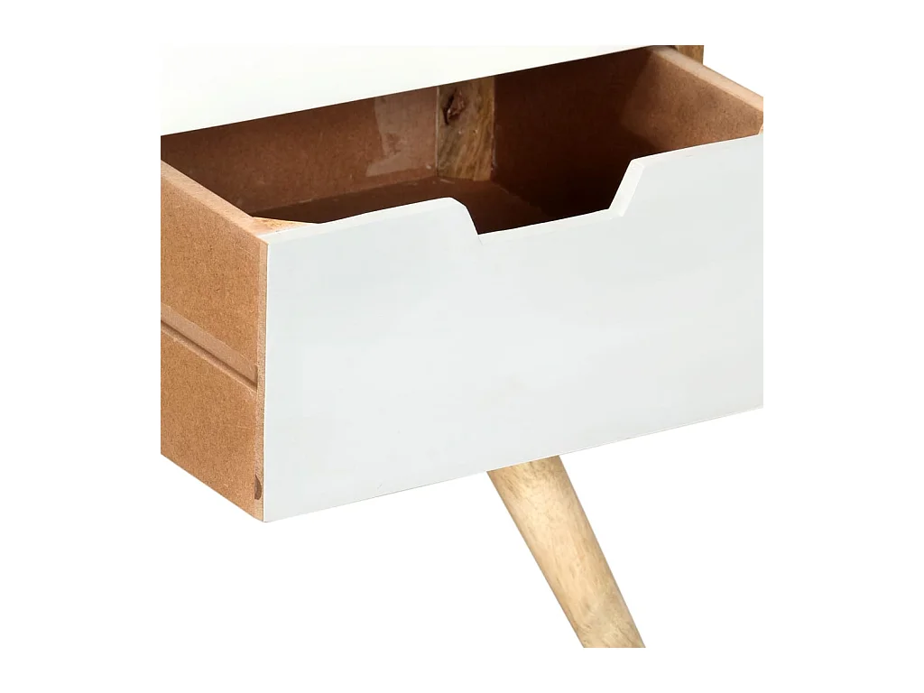 Garden Furniture -  Meuble TV 110x35x48 cm Bois de manguier massif