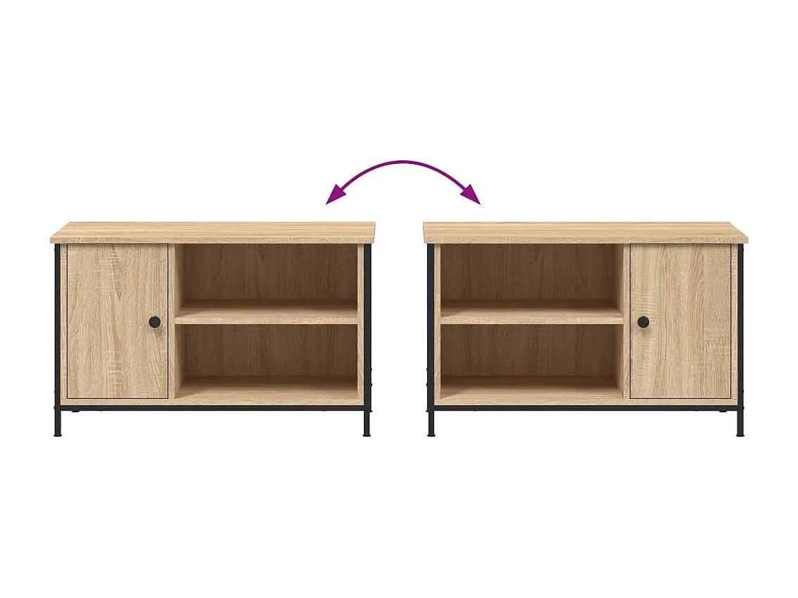 Jean-Philippe  Mueble para TV madera contrachapada roble Sonoma 80x40x50 cm