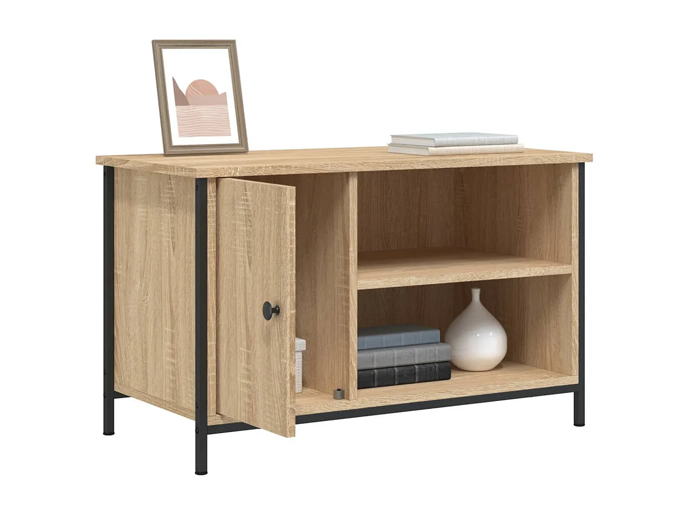 Jean-Philippe  Meuble TV Chêne sonoma 80x40x50 cm Bois d'ingénierie