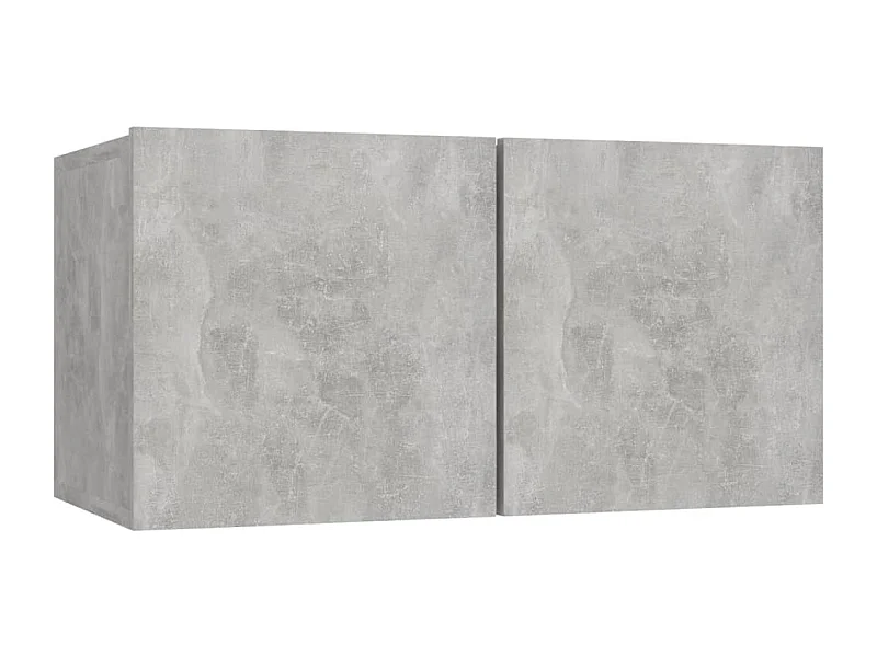 Masimo  Meuble TV suspendu Gris béton 60x30x30 cm