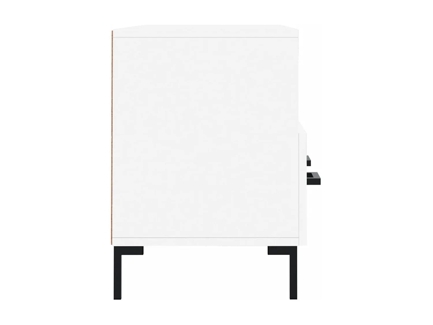 Évreux  Meuble TV blanc 102x36x50 cm bois d'ingénierie