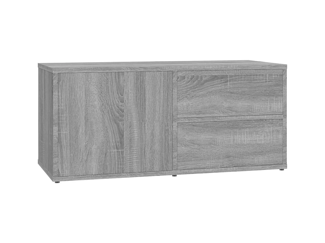 Waianae  Meuble TV Sonoma gris 80x34x36 cm Bois d'ingénierie