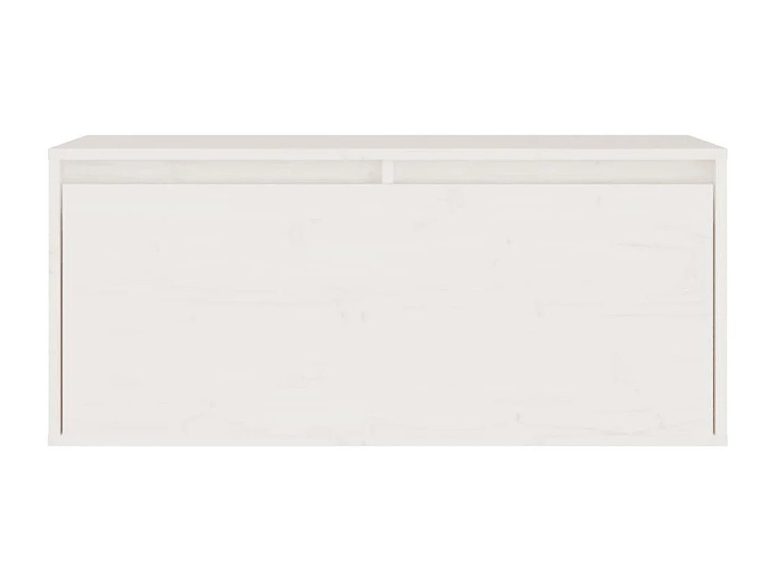 Arild  Meubles TV 2 pcs Blanc Bois massif de pin