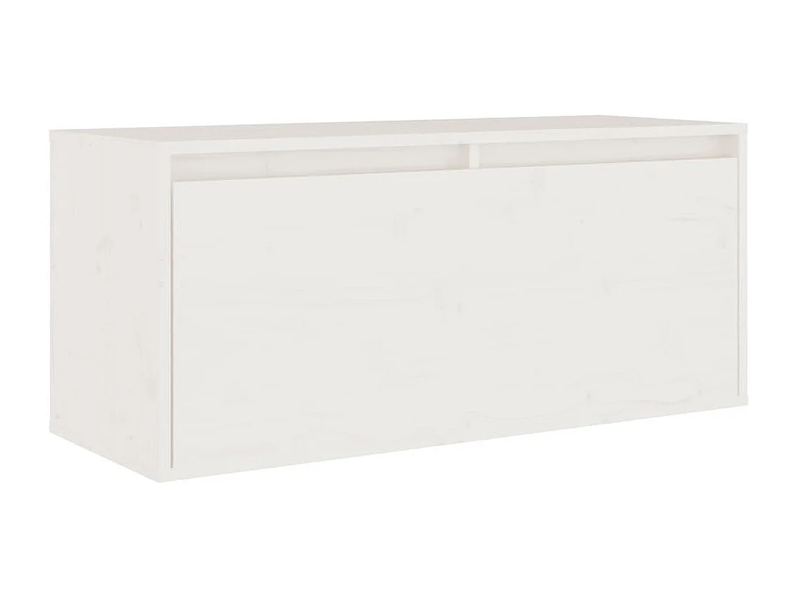 Arild  Meubles TV 2 pcs Blanc Bois massif de pin