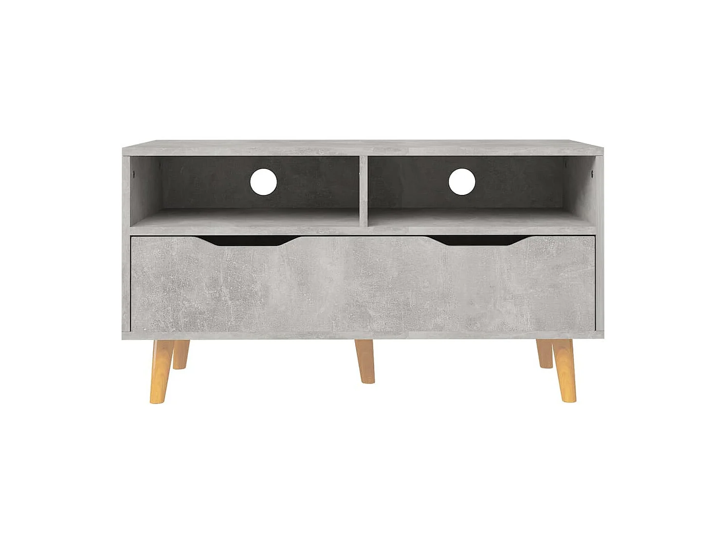 Homosassa  Tv-meubel 90x40x48,5 cm bewerkt hout betongrijs