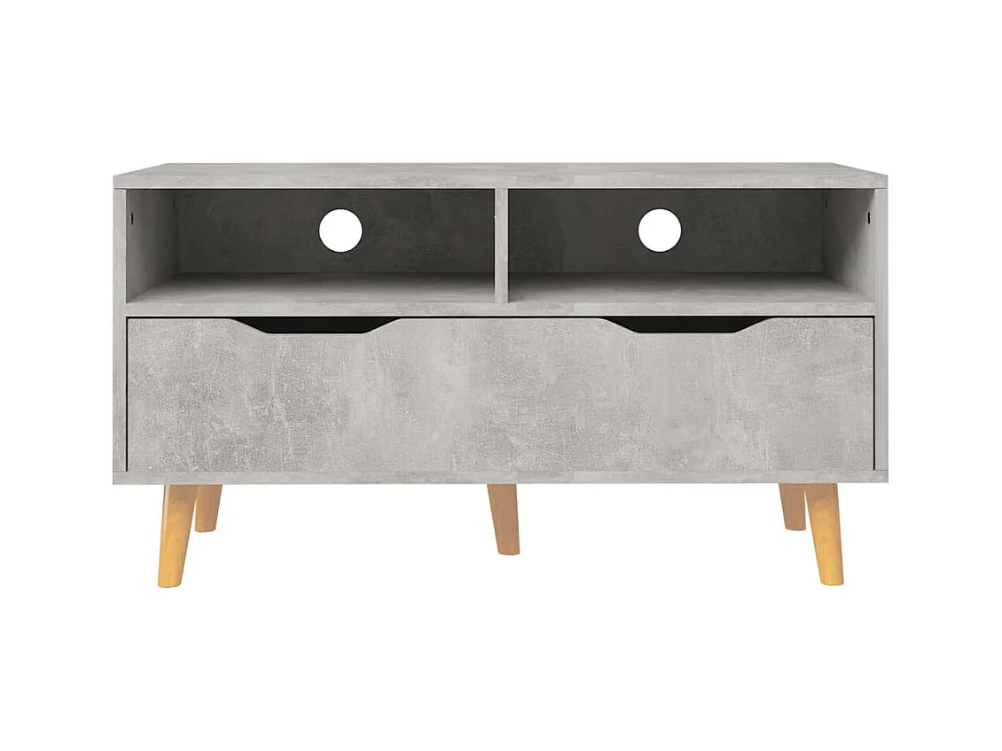 Homosassa  Tv-meubel 90x40x48,5 cm bewerkt hout betongrijs