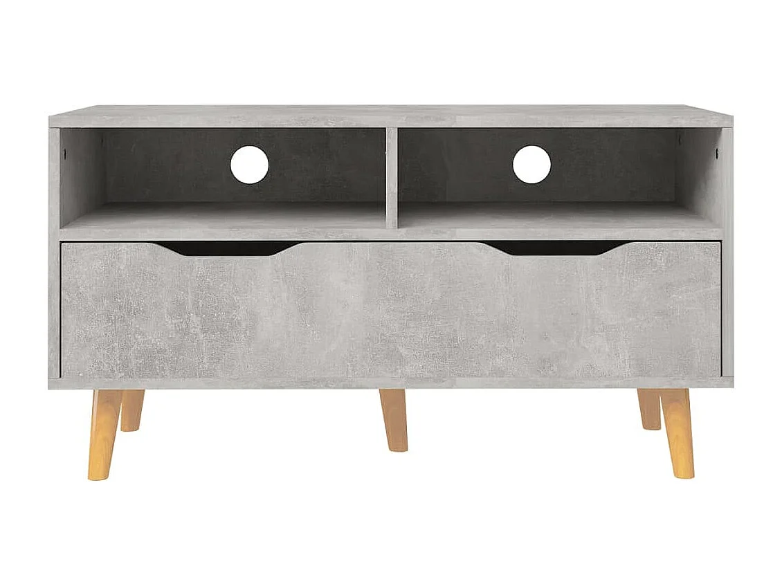 Homosassa  Tv-meubel 90x40x48,5 cm bewerkt hout betongrijs