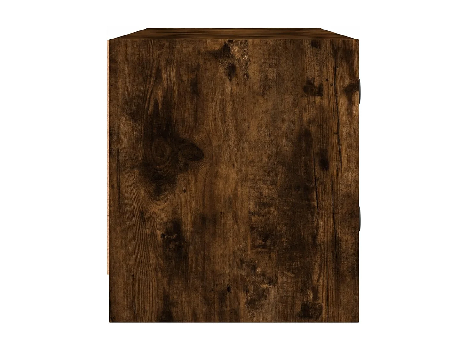 Ilgar  Meuble TV avec portes en verre chêne fumé 102x37x42 cm