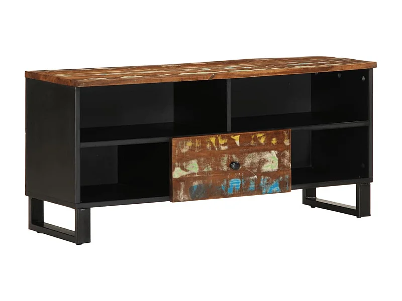 Mordan  Meuble TV 100x33x46 cm bois de récupération et d'ingénierie