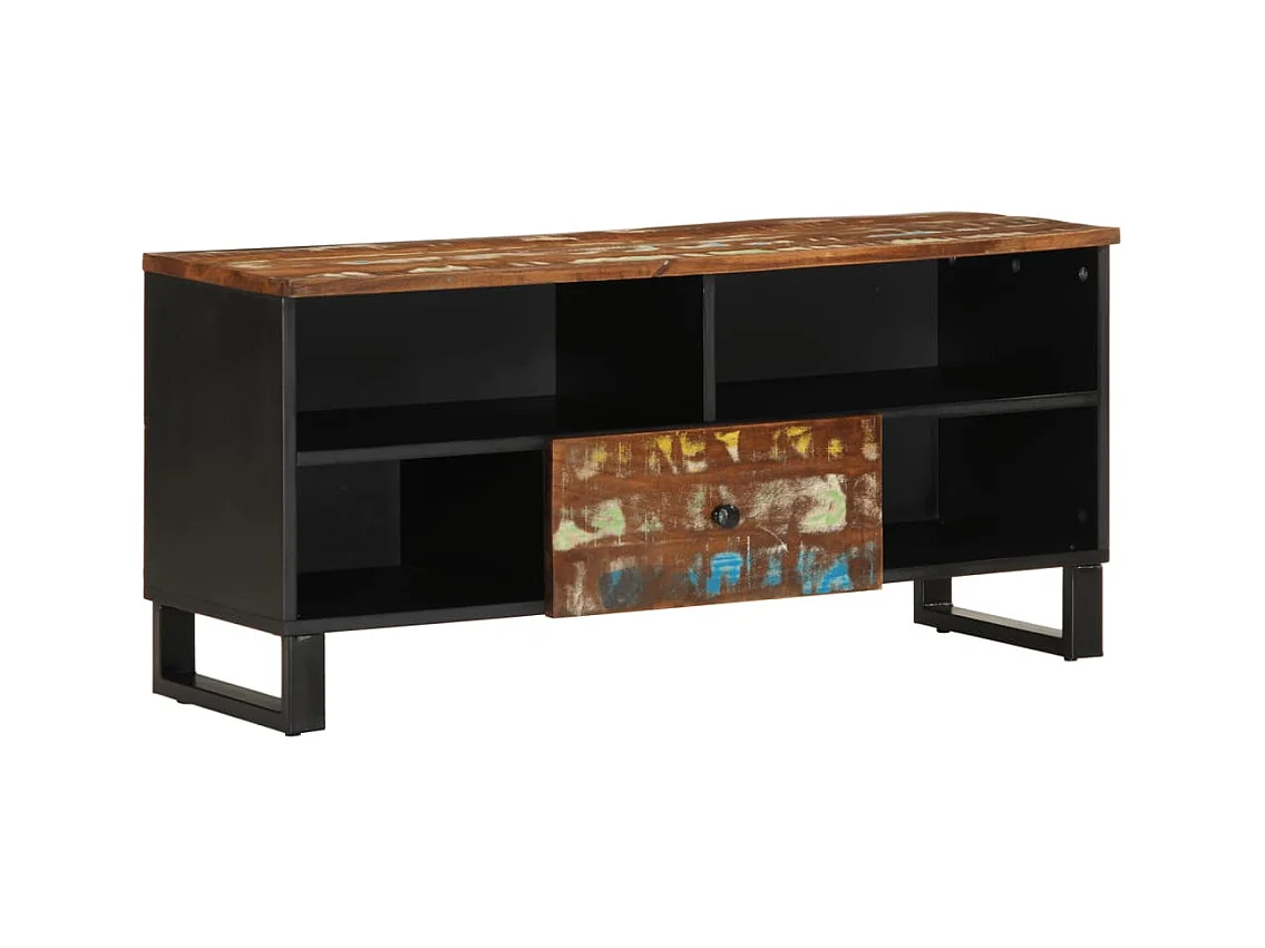 Mordan  Meuble TV 100x33x46 cm bois de récupération et d'ingénierie